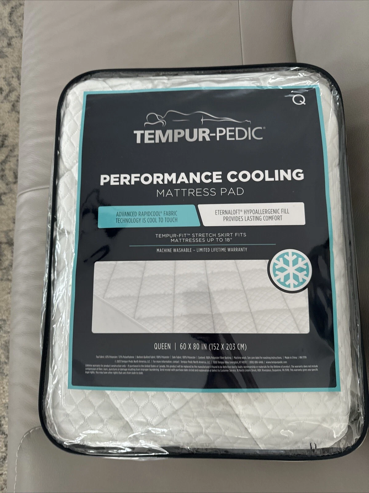 Tempur-Pedic Cooling Mattress Pad Performance Quee